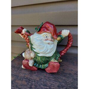 1989 Fitz & Floyd Santa Elf Teapot  40 fl oz